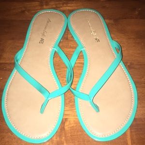 2-Pairs of American Eagle flip flops